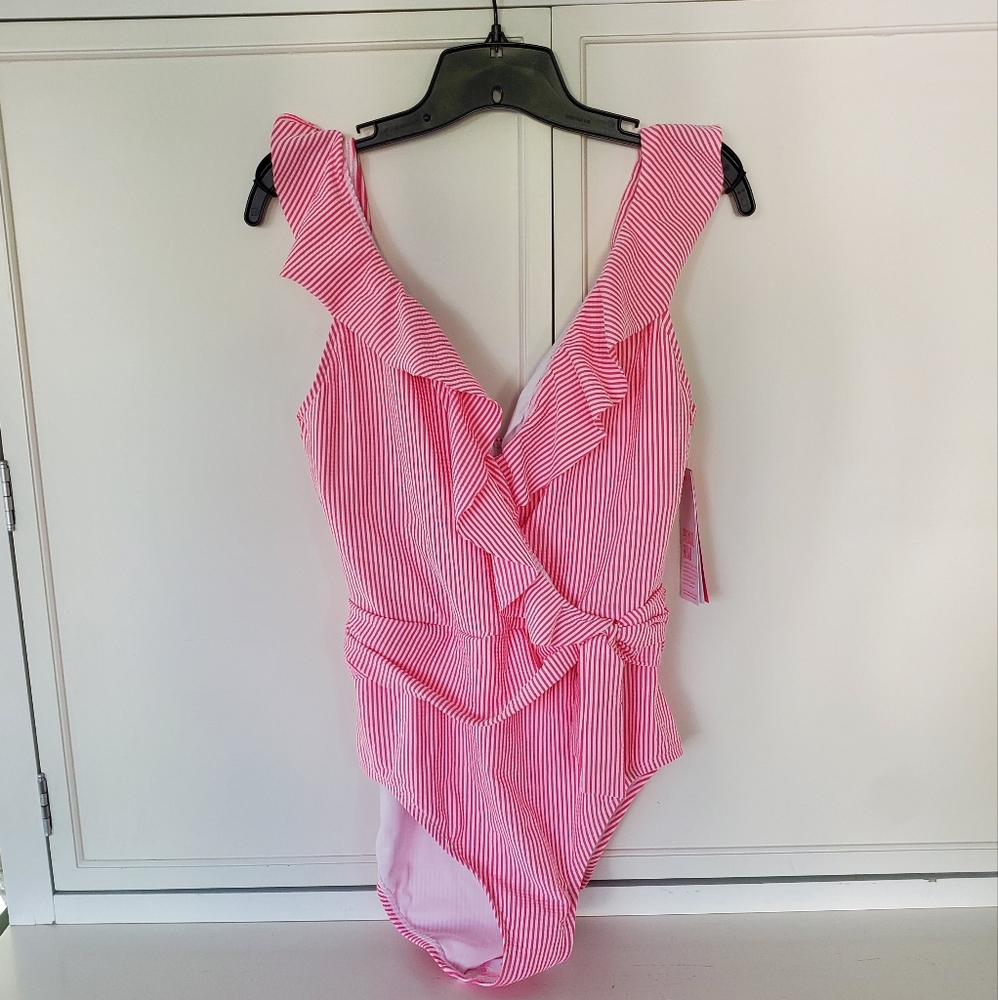 Lilly Pulitzer Pink Ruffle One Piece Swimsuit